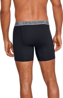 3 Pack Under Armour Mens Cotton Stretch 6 Inch Boxer Jock